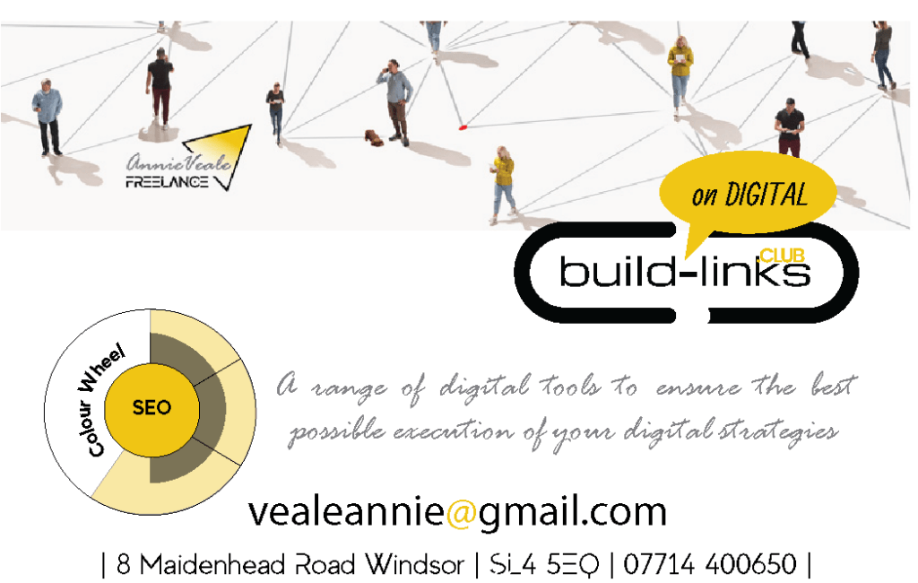 front of business card for Annie Veale, freelancer in Windsor