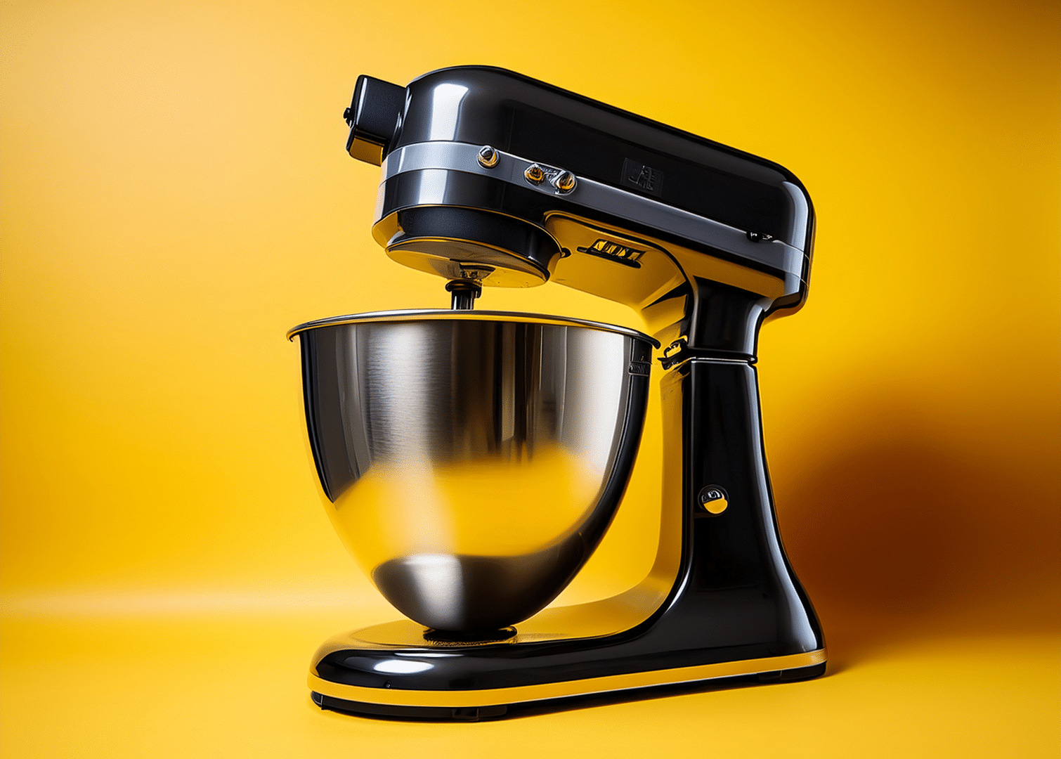 photograph of a mixer on brand colours - metaphor for a machine that can mix the right ingredients well and efficiently