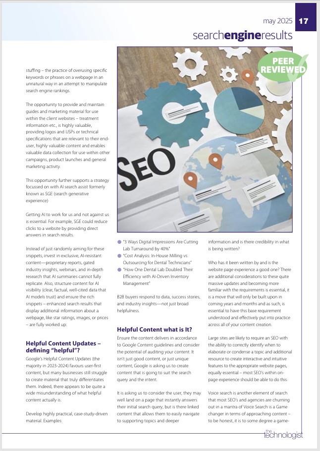 screengrab of an Annie Veale Freelance published article