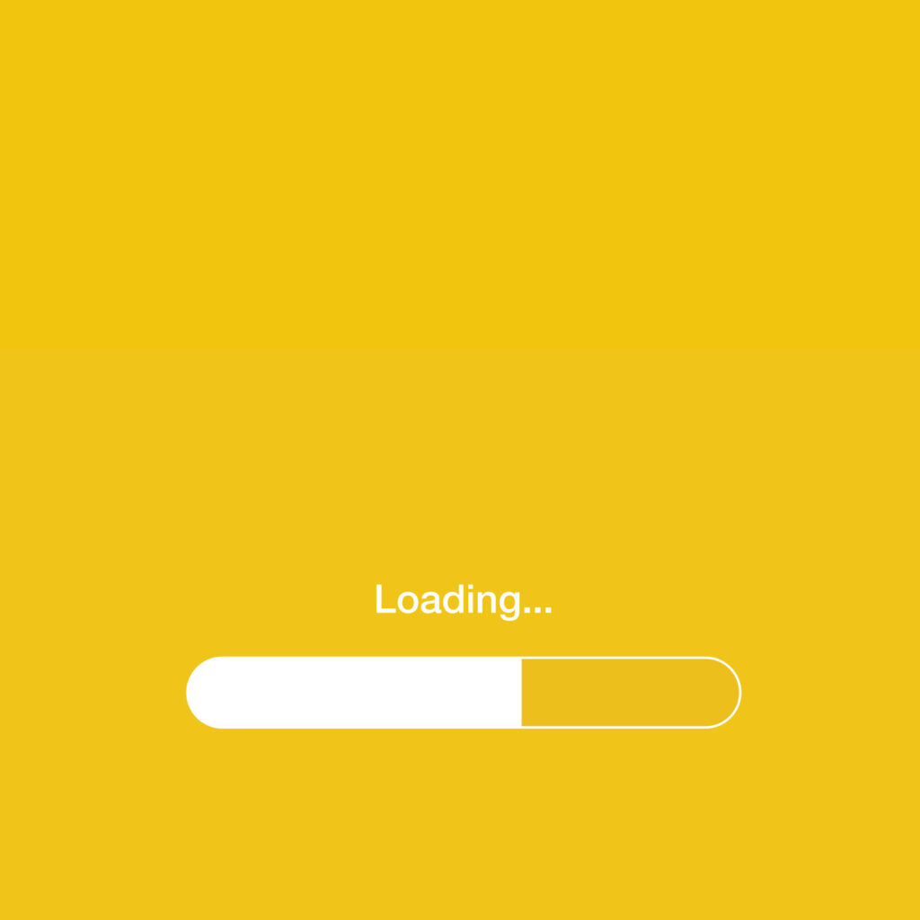 brand picture of 'loading' bar for website performance