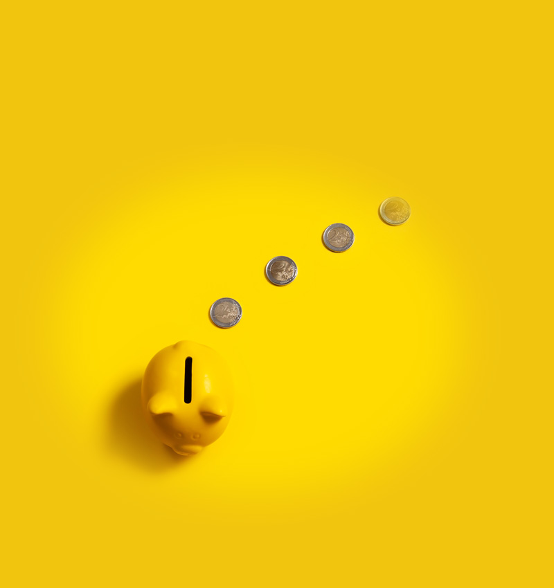 make money - brand picture of piggy bank