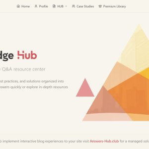 screengrab of the AVF knowledge Hub